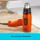 Pistola De Calor Black+decker 1500w Hg1500-b3 - Naranja Oscuro