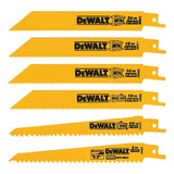 Juego De 6 Seguetas Sierra Sable Madera Metal Dewalt Dw4856