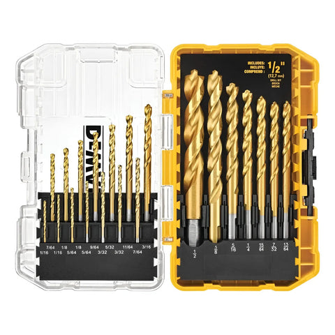 Juego De 21 Piezas Brocas De Titanio Dewalt Dw1361