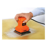 Lijadora Orbital 1/4 Black+decker Bs200 De 200w De 120v Naranja 60 Hz