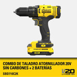 Taladro Atornillador Inalambrico S/carbones 20v Sbd710c2k-b3 Amarillo 50 Hz/60 Hz
