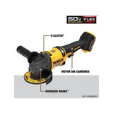 Esmeriladora 4-1/2 /5  Inalámbrica 60v Max Dewalt Dcg418b Amarillo