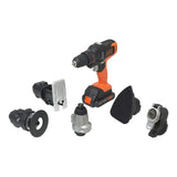 Taladro Black+decker Mtx20k6a 20v + 6 Accesorios + Maletín Naranja