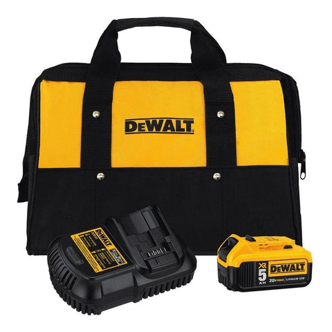 Kit Batería Dewalt 5amper 20v Dcb205+cargador Dcb115+maletín