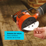 Lijadora   Roto Orbital Black+decker Bdero100  Naranja 200w 120v