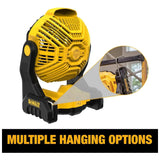 Ventilador 8  20v Inalambrico Amarillo Dewalt Dce512b 28 Cm