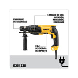 Taladro Rotomartillo Sds Plus 800w Dewalt D25133k - 3 Modos