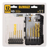 Kit Brocas Titanio Zanco Hexagonal 12 Pzs Dewalt Dd5152