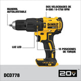 Combo Rotomartillo Llave Impacto Brushless Dewalt Dck223d2 Amarillo/negro
