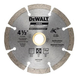 Disco Diamantado 4-1/2 Segmentado Dewalt Dw47452hp Gris