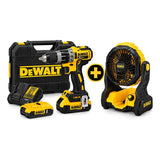 Kit Rotomartillo Dcd796d2+ventilador Dce512b Gratis Amarillo/negro 50