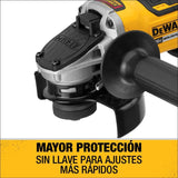 Miniesmeriladora Angular Inalámbrica Dewalt Perform & Protect Dcg413b Amarilla 850 W