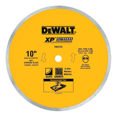 Disco Diamante 10  Rin Continuo Porcelanato Dewalt Dw4762
