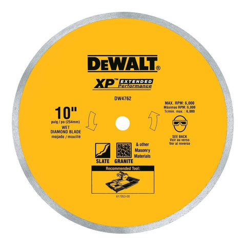 Disco Diamante 10  Rin Continuo Porcelanato Dewalt Dw4762