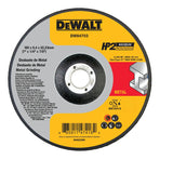 Disco Abrasivo Hp2 De 7 X 1/4 X 7/8 Type 27 P/metal Dw84703 Negro/plateado
