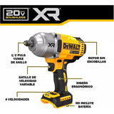 Llave De Impacto Alto Torque 1/2 Pulgada Dewalt Dcf900b-b3 Amarillo