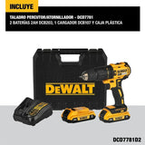 Combo Rotomartillo Atornillador Inalámbrico Dewalt Dcd7781d2 Amarillo