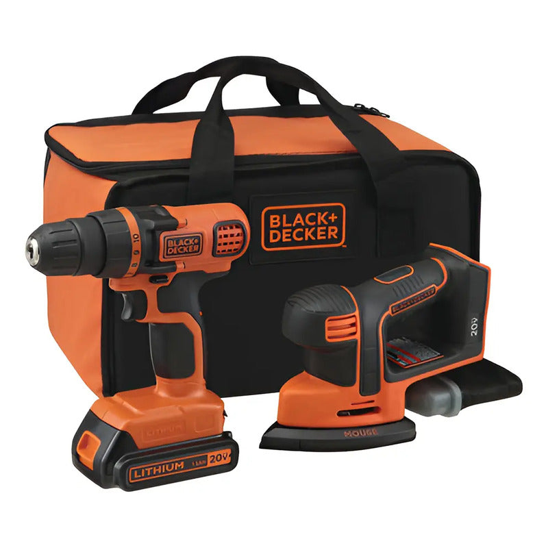 Taladro Atornillador Más Lijadora Blackdecker Ld120sb 20v