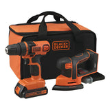 Taladro Atornillador Más Lijadora Blackdecker Ld120sb 20v