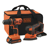 Taladro Atornillador Más Lijadora Blackdecker Ld120sb 20v