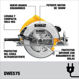 Sierra Circular 7-1/4'' Pulgadas Dewalt Dwe575 Amarillo 60 Hz