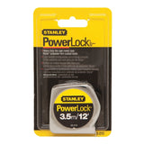 Flexómetro De Metal 3.5mts Power Lock Cromado 33-215 Stanley