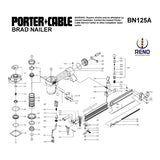 Sello O´ring 904689 P/clavadora Porter Cable Fn250b Fn251