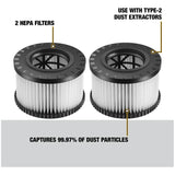Jgo 2 Filtros Hepa Dwv9330 P/extractor Polvo Dwv010 Dwv012