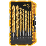 Juego De 21 Piezas Brocas De Titanio Dewalt Dw1361