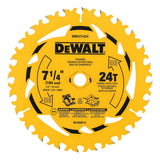 Disco Sierra Circular 7-1/4in 24d Dwa271424 Dewalt Amarillo Amarillo