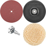Kit De Lijado Y Pulido 4 Piezas 5 PuLG. Black+decker U1450m