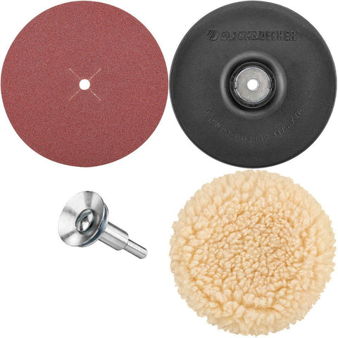 Kit De Lijado Y Pulido 4 Piezas 5 PuLG. Black+decker U1450m