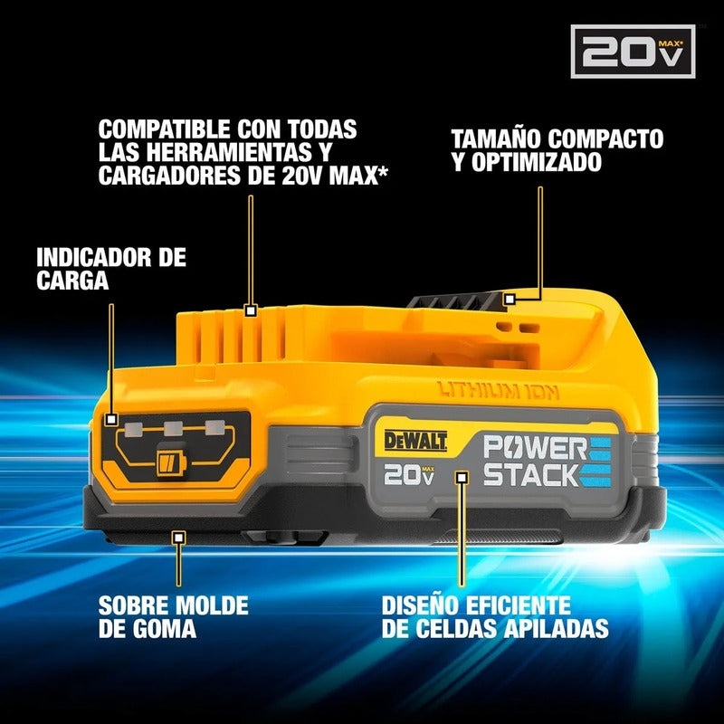 Taladro Atornillador a Batería DEWALT DCD796E1 13mm 20V